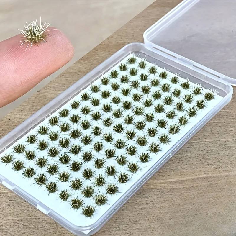 104pcs/pack Static Grass Tuft, Model Grass Tufts Terrain Mod