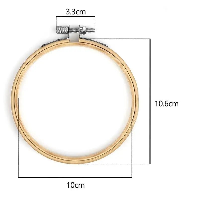 Bamboo Embroidery Hoops, Ten Sizes