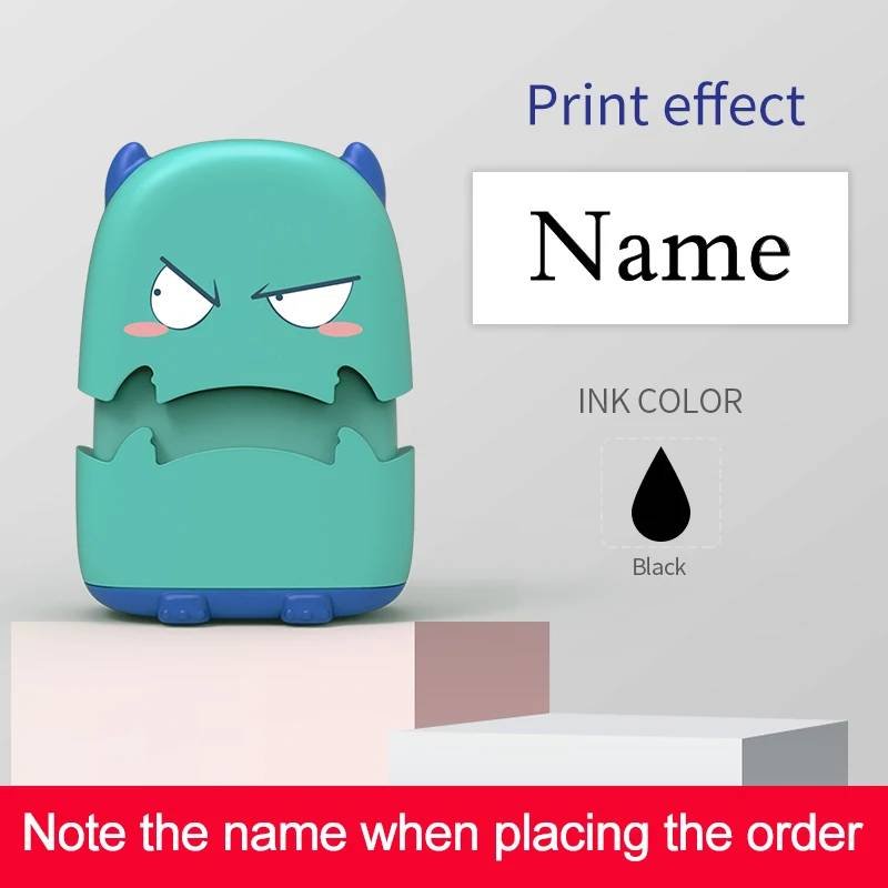 Custom Cartoon Baby Name Stamp Kit - Reusable for Cotton/Mod