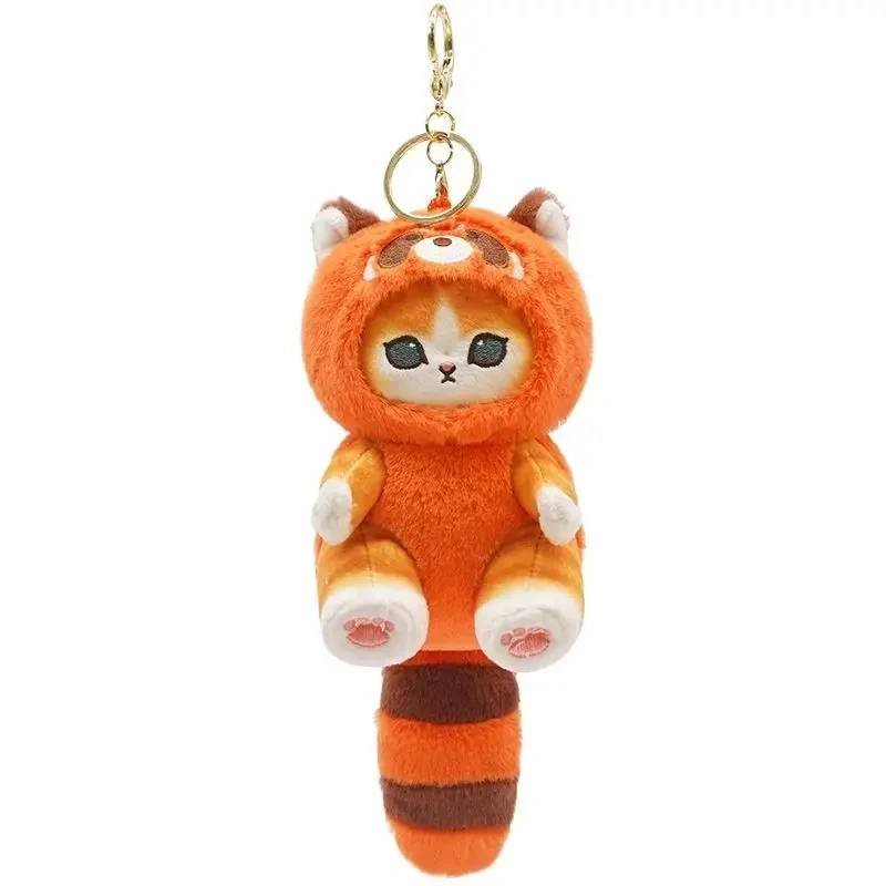 Kawaii Keychain Pendant Cartoon Mofusand Shark Cat Cross-Dre