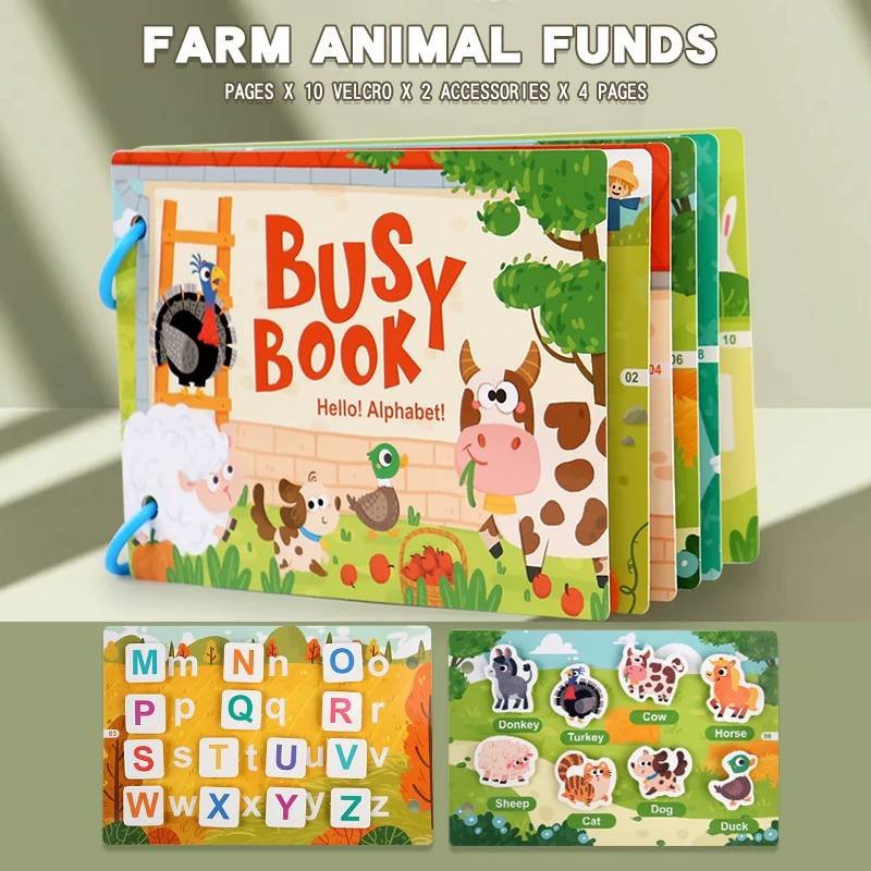 New Montessori Scene Stickers for Children DIY Hand-on Puzzl