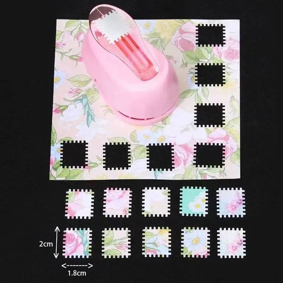 One-Piece Stamp Embossing Tool, Stamp Journal Hole Punch, Cr