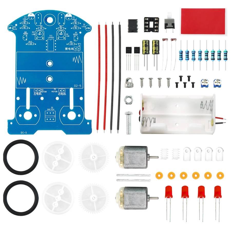 Practice Soldering Learning Electronics Kit Smart Car Solder